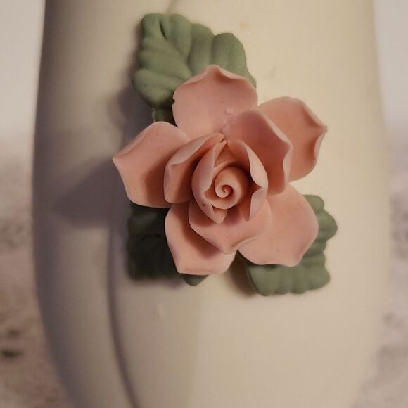 Lovely Vintage Jamestown China Tea Rose Ceramic Vase - Picture 5 of 7